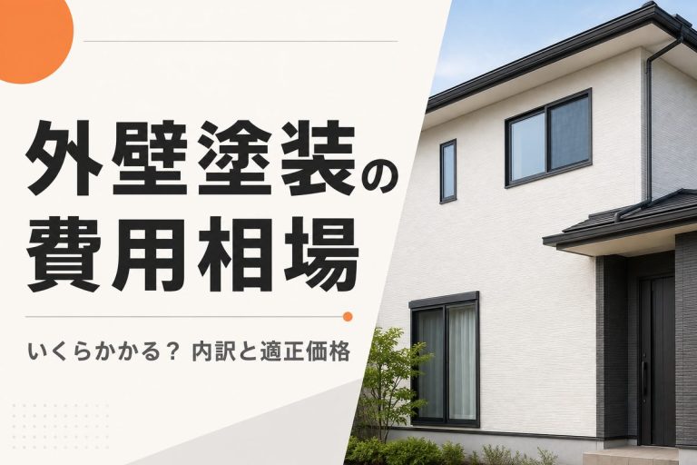 外壁塗装の費用相場はいくら？坪数別の価格と見積もり内訳