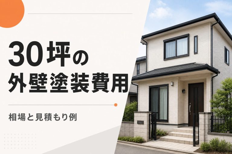 30坪の外壁塗装はいくら？費用相場と見積もり例