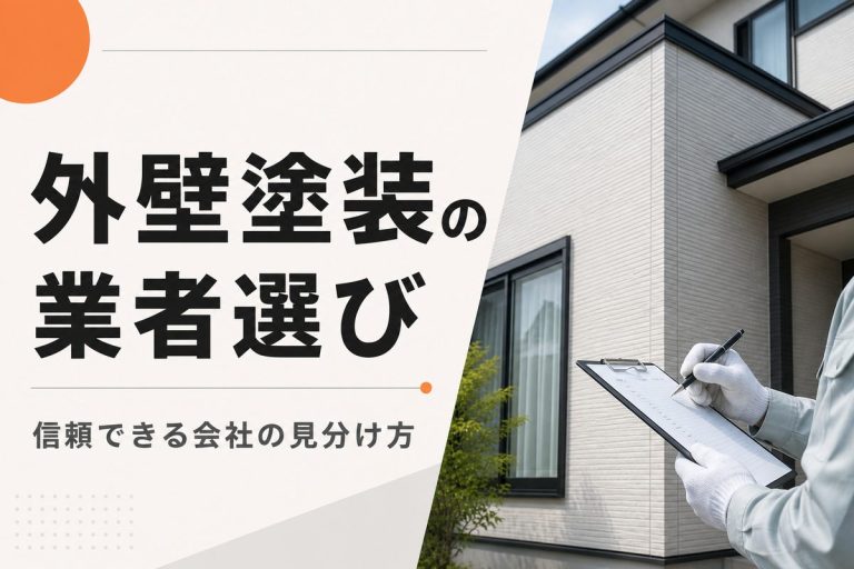 外壁塗装業者の選び方｜優良業者を見分ける12のチェック項目