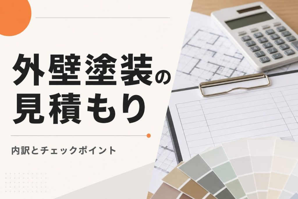 外壁塗装の見積書の見方｜内訳・注意点と相見積もりのコツ