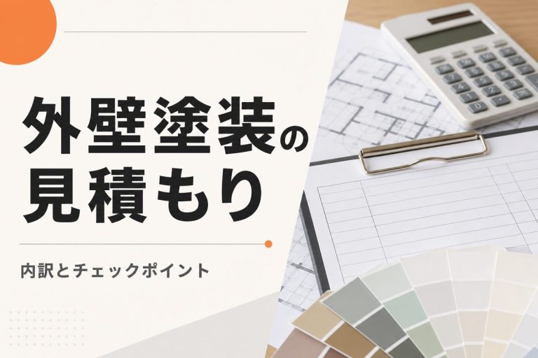 外壁塗装の見積書の見方｜内訳・注意点と相見積もりのコツ