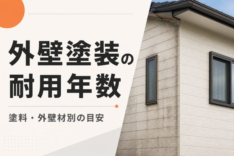 外壁塗装の耐用年数は何年？塗料・外壁材別の目安
