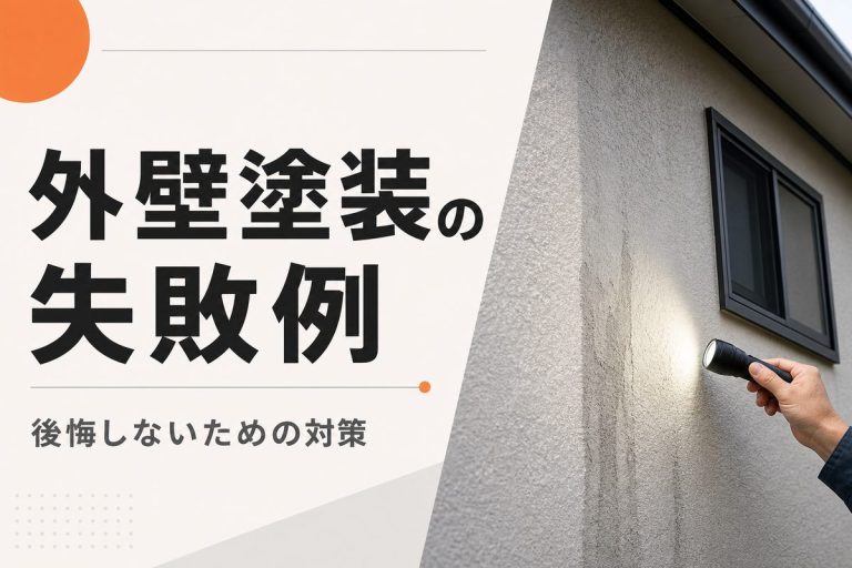 外壁塗装のよくある失敗例12選｜後悔しないための対策