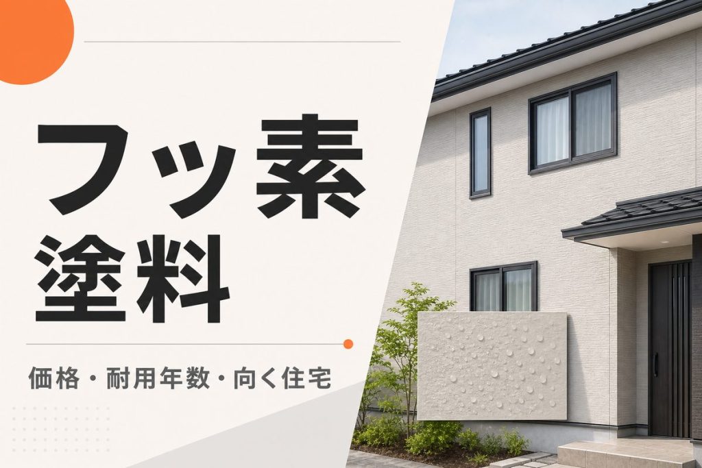 フッ素塗料の価格と耐用年数｜メリット・デメリット