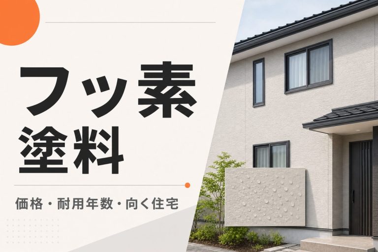 フッ素塗料の価格と耐用年数｜メリット・デメリット