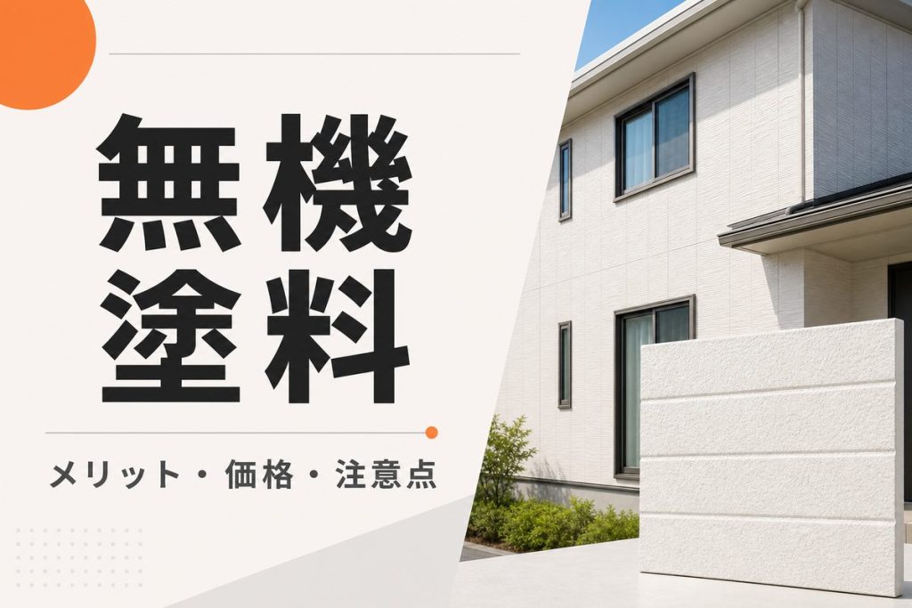 無機塗料とは？価格・耐用年数と後悔しない選び方