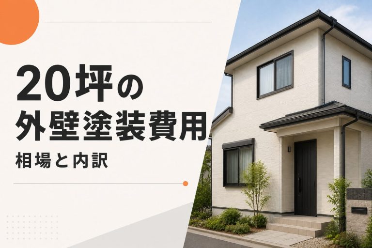 20坪の外壁塗装はいくら？費用相場と内訳