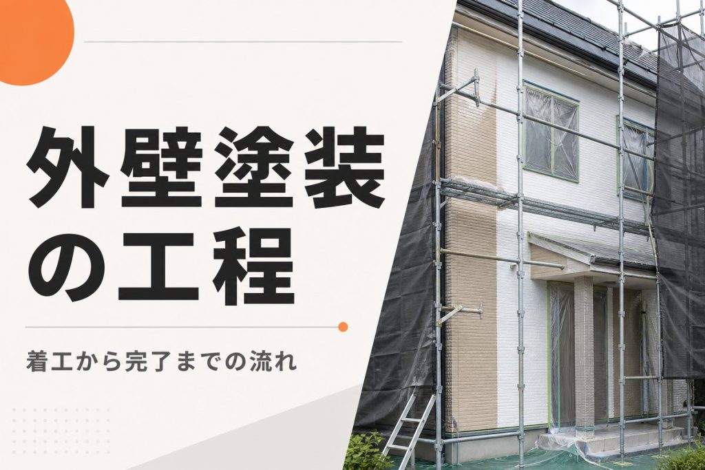 外壁塗装の工程と日数｜着工から完了までの流れ
