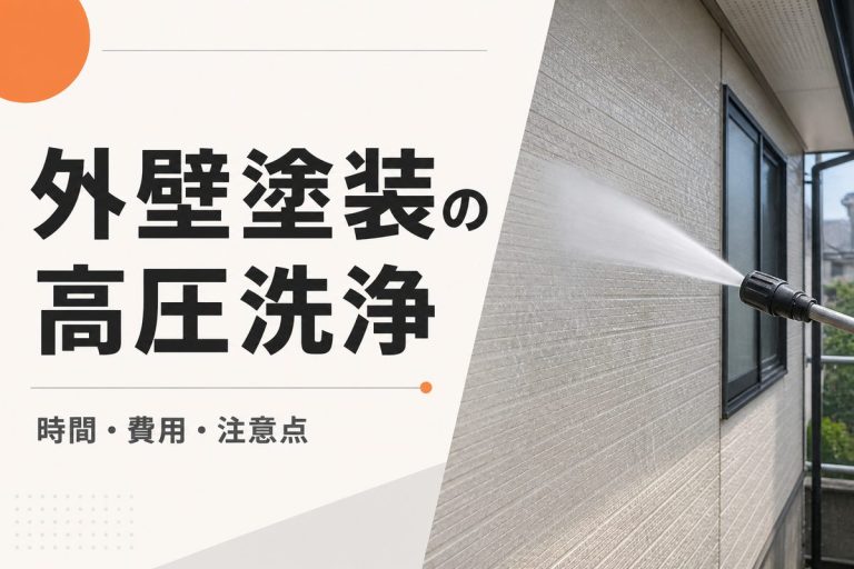 外壁塗装の高圧洗浄はなぜ必要？時間・費用・注意点