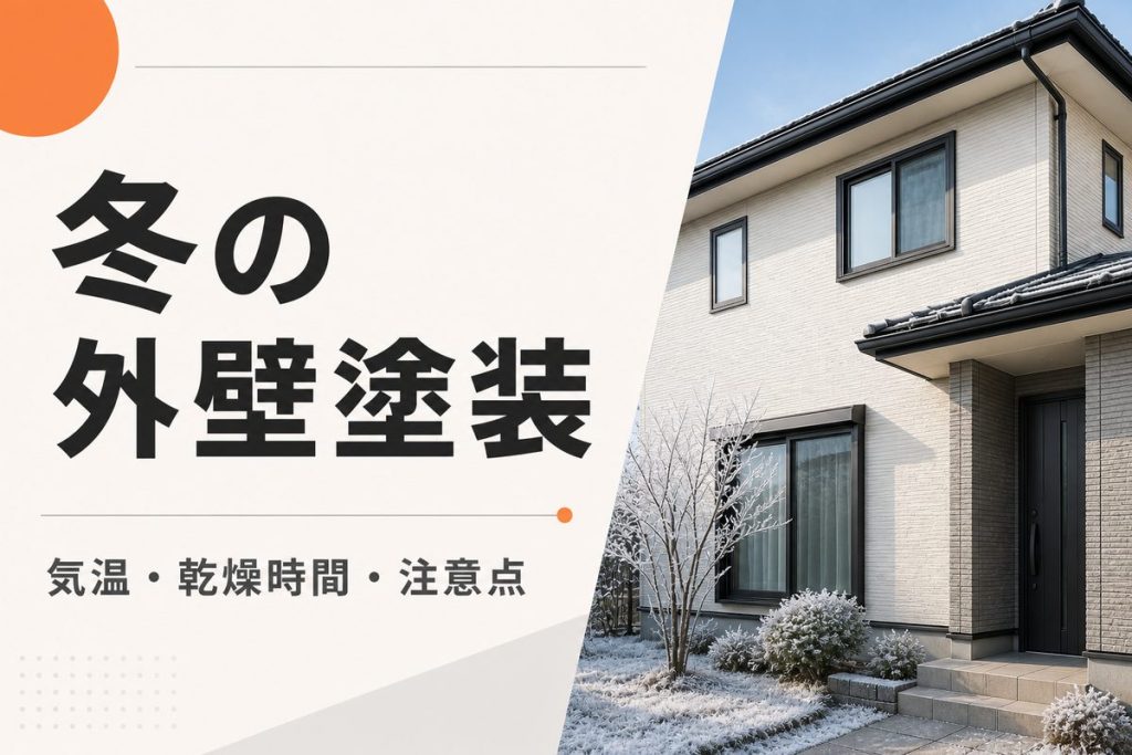 冬の外壁塗装は可能？気温・乾燥時間と注意点