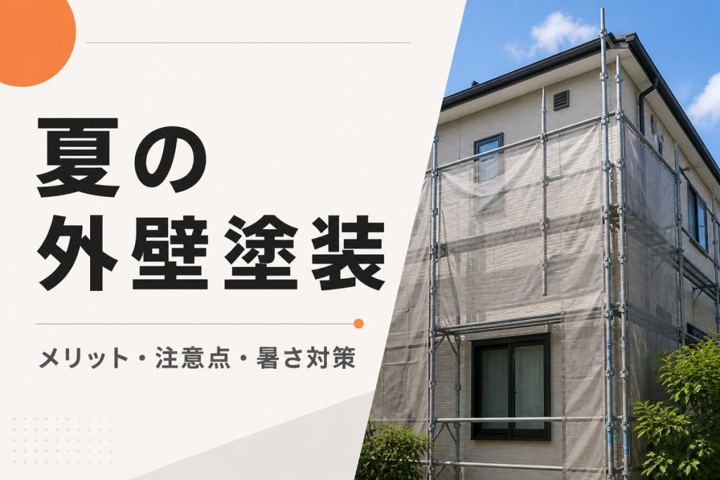 夏の外壁塗装は大丈夫？メリット・注意点と暑さ対策