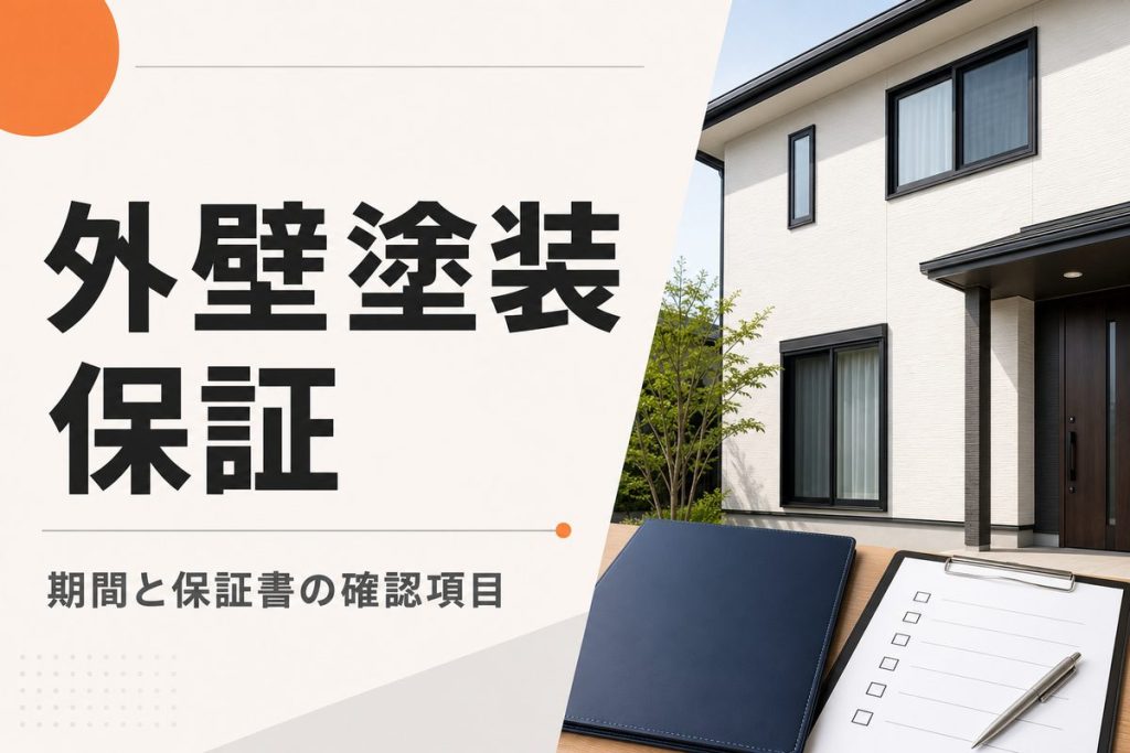 外壁塗装の保証期間は何年？保証書で確認すべき項目