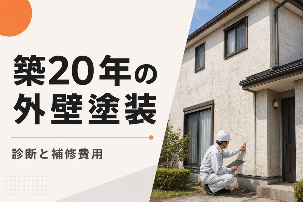 築20年の外壁塗装｜初めて塗る家の診断と補修費用の考え方
