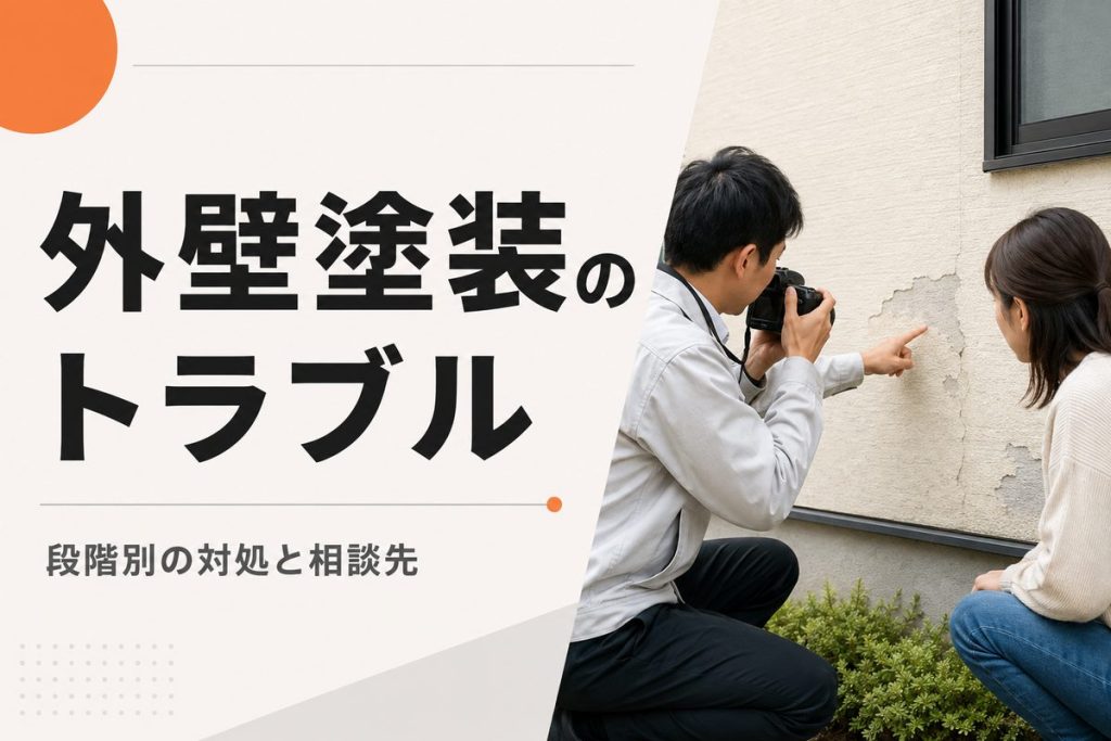 外壁塗装のトラブル事例と相談先｜工事前・工事中・工事後の対処法