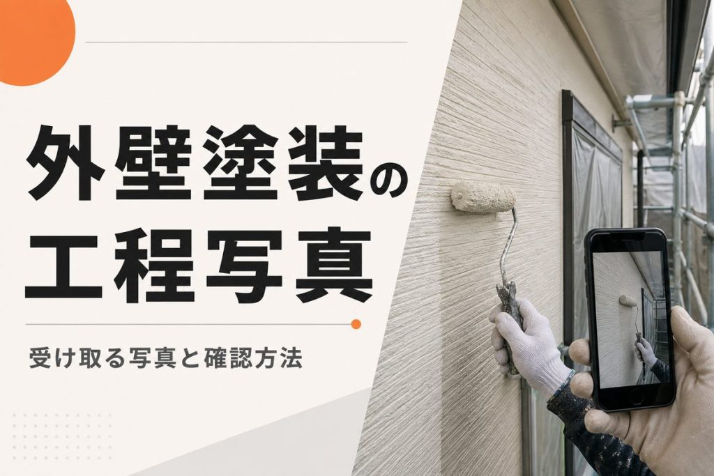 外壁塗装の工程写真はなぜ必要？受け取るべき写真と確認方法