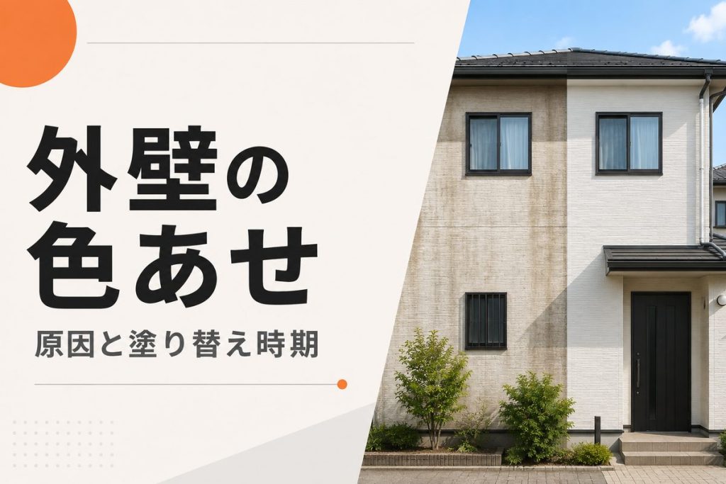 外壁の色あせは塗り替えサイン？原因と補修時期の判断基準