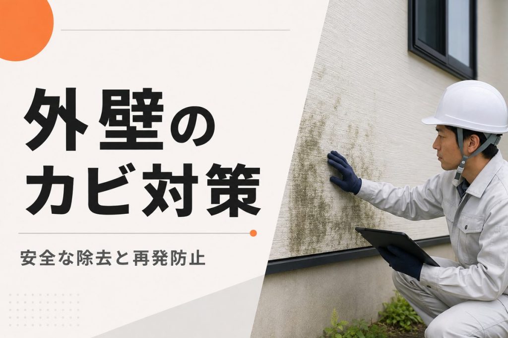 外壁のカビを安全に落とす方法｜原因・再発防止と業者に頼む目安
