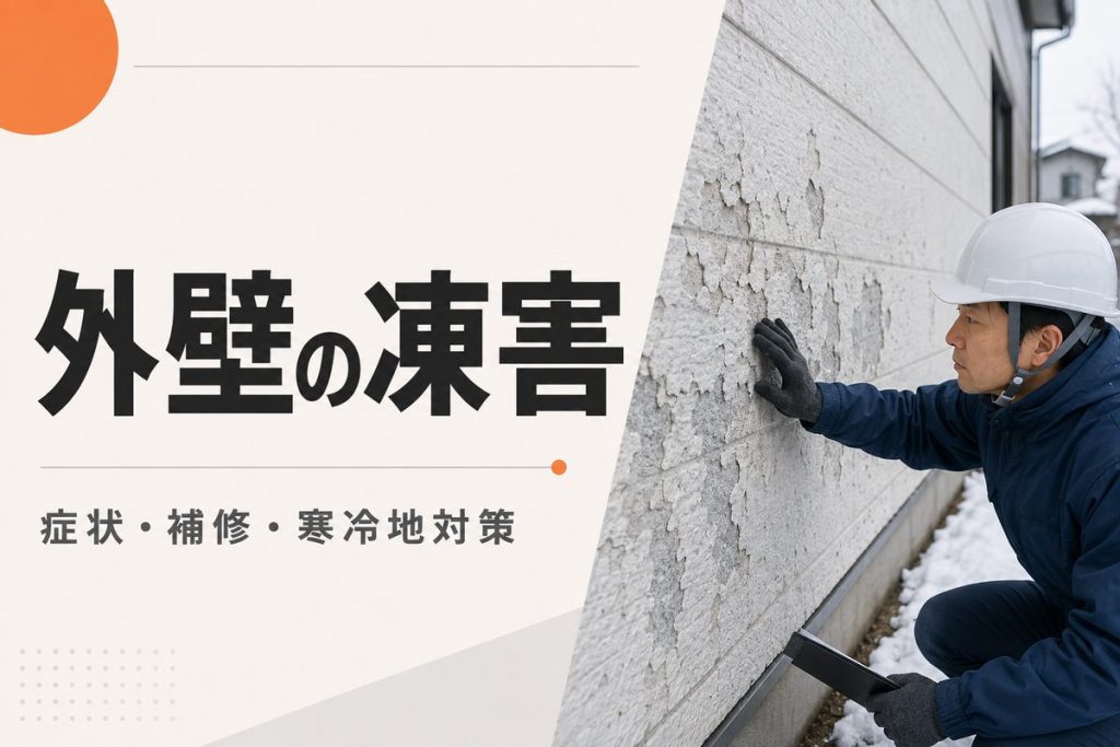 外壁の凍害とは？症状・原因・補修費用と寒冷地の予防策
