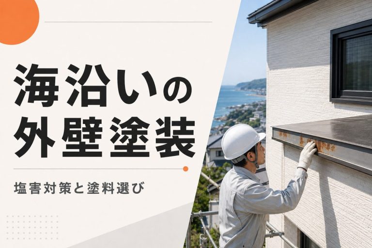 海沿いの外壁塗装で注意する塩害｜塗料選びとメンテナンス周期