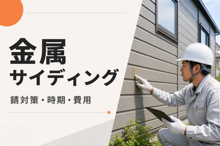 金属サイディングのメンテナンス｜錆対策・塗装時期・費用