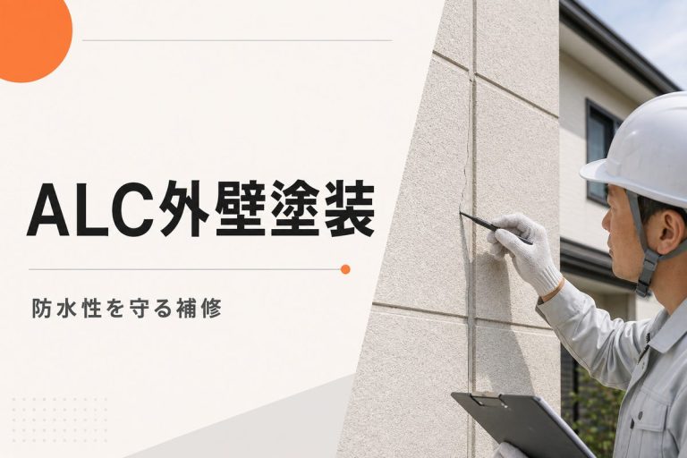 ALC外壁塗装の費用と時期｜防水性を守る塗料・補修方法