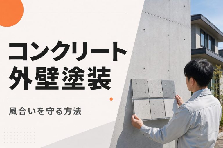 コンクリート外壁塗装の費用と方法｜打ちっぱなしの風合いを守るには