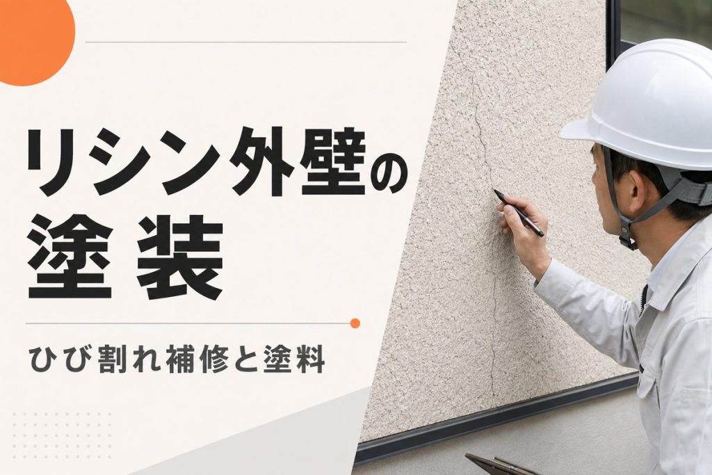 リシン外壁の塗装時期と費用｜ひび割れ補修・塗料選び