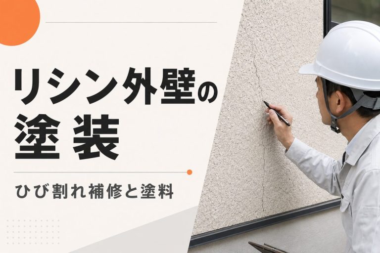 リシン外壁の塗装時期と費用｜ひび割れ補修・塗料選び