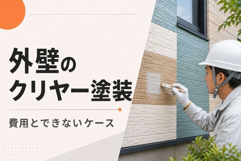 外壁のクリヤー塗装とは？費用・耐用年数とできないケース