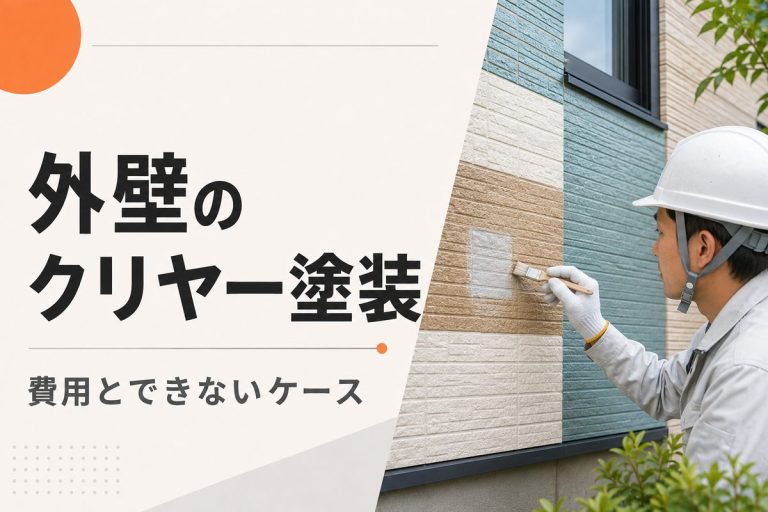 外壁のクリヤー塗装とは？費用・耐用年数とできないケース