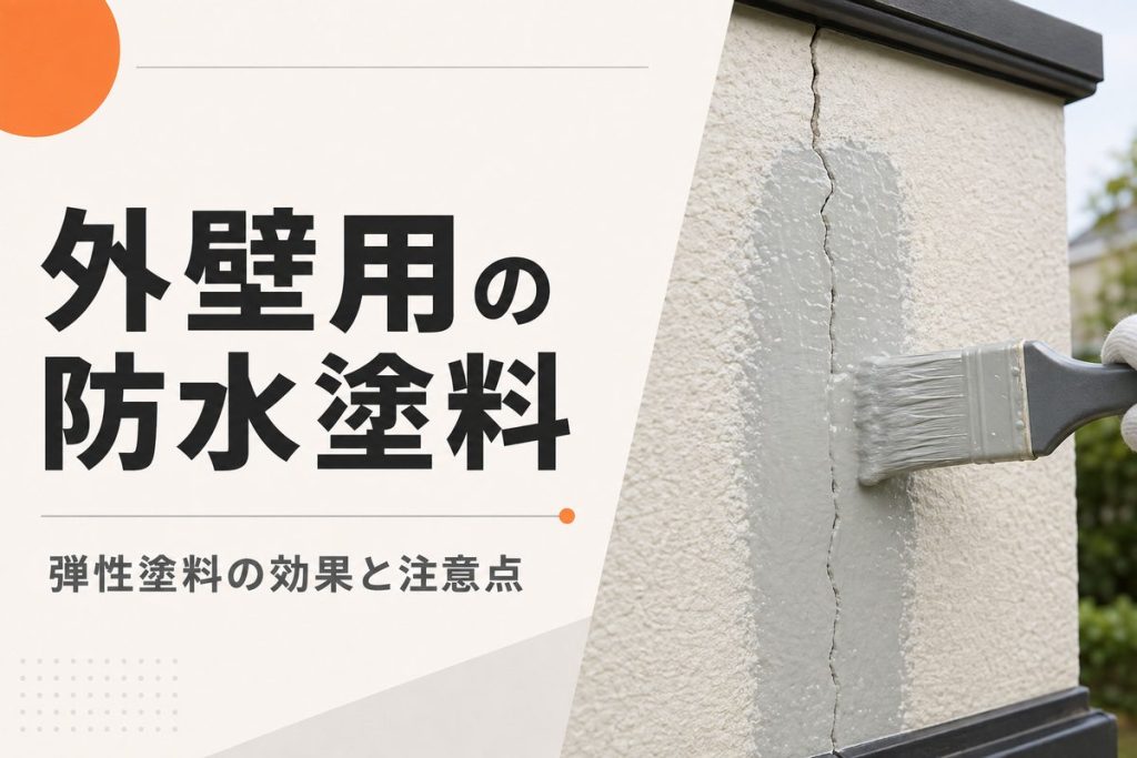 外壁用の防水塗料とは？弾性塗料の効果・費用・注意点