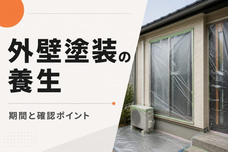 外壁塗装の養生とは？窓を開けられない期間と確認ポイント