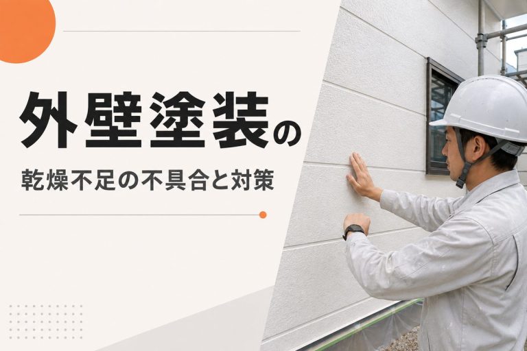 外壁塗装の乾燥時間は何時間？乾燥不足で起こる不具合
