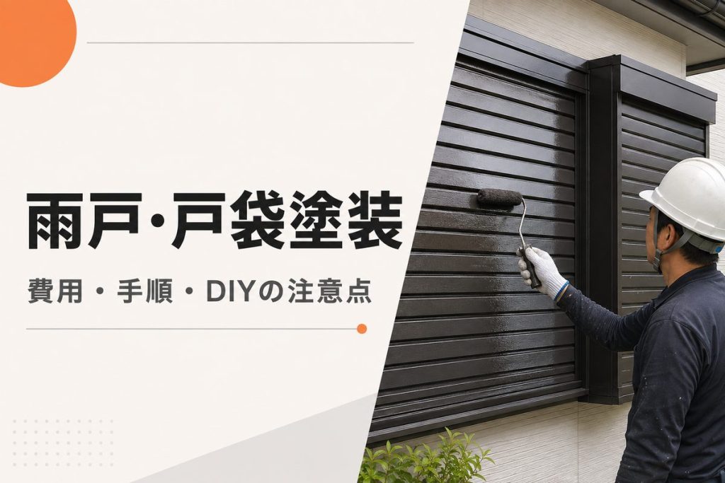雨戸・戸袋塗装の費用と手順｜塗料選びとDIYの注意点