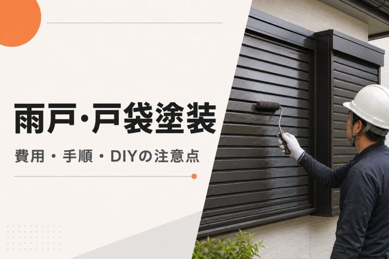 雨戸・戸袋塗装の費用と手順｜塗料選びとDIYの注意点