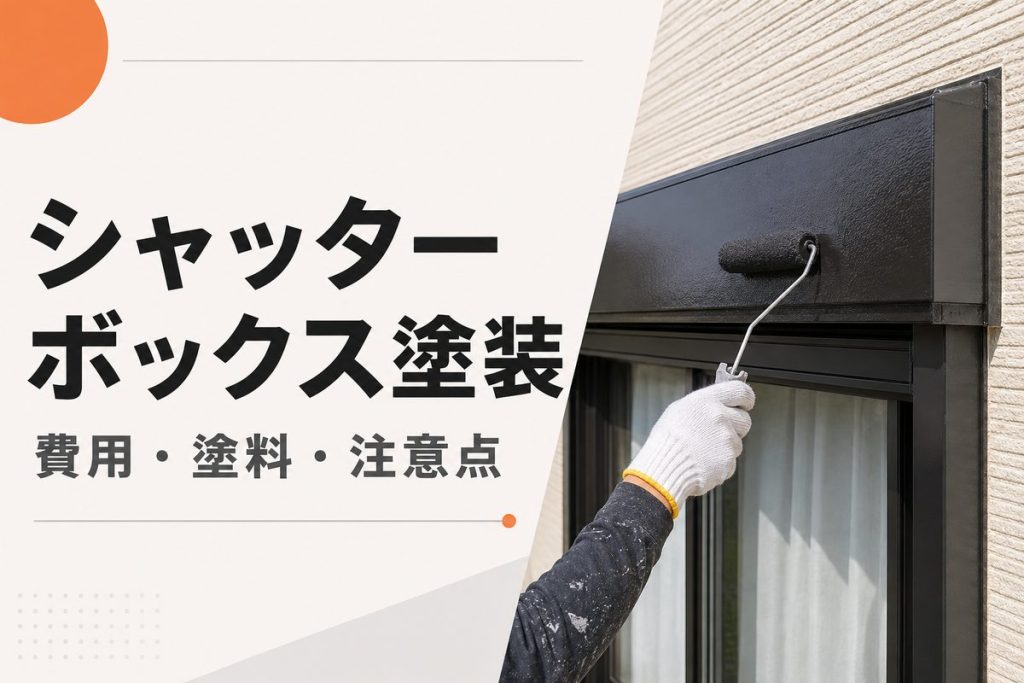 シャッターボックス塗装は必要？費用・塗料・注意点