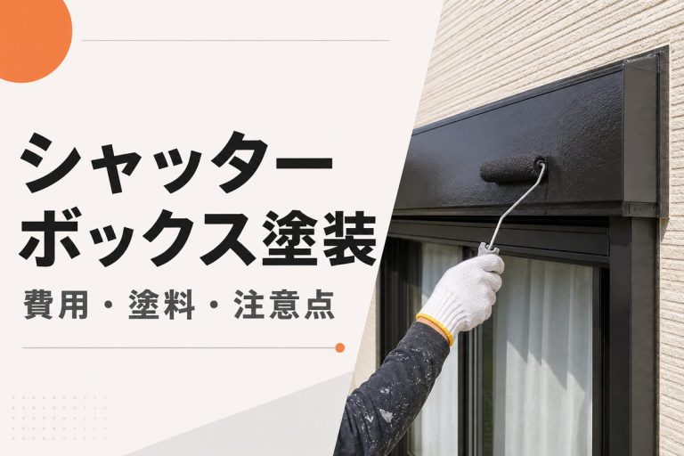 シャッターボックス塗装は必要？費用・塗料・注意点