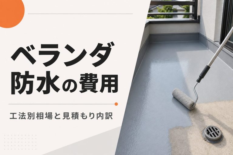 ベランダ防水の費用相場｜工法別価格と見積もり内訳