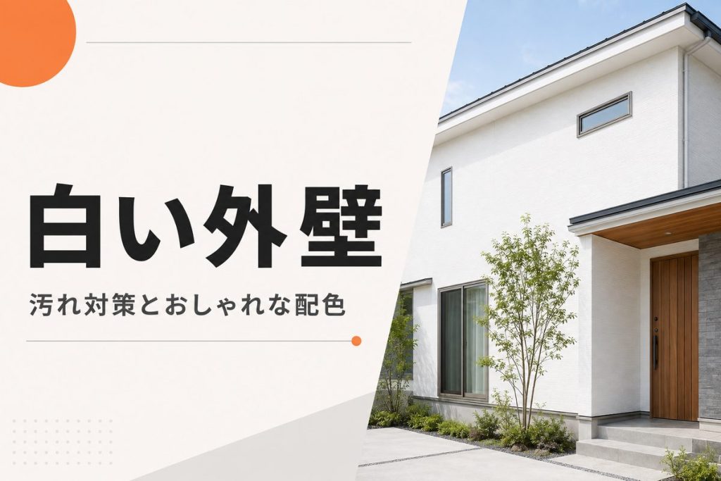 白い外壁で後悔しないために｜汚れ対策とおしゃれな配色
