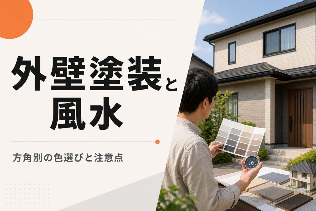 外壁塗装の色を風水で選ぶには？方角別の考え方と現実的な注意点