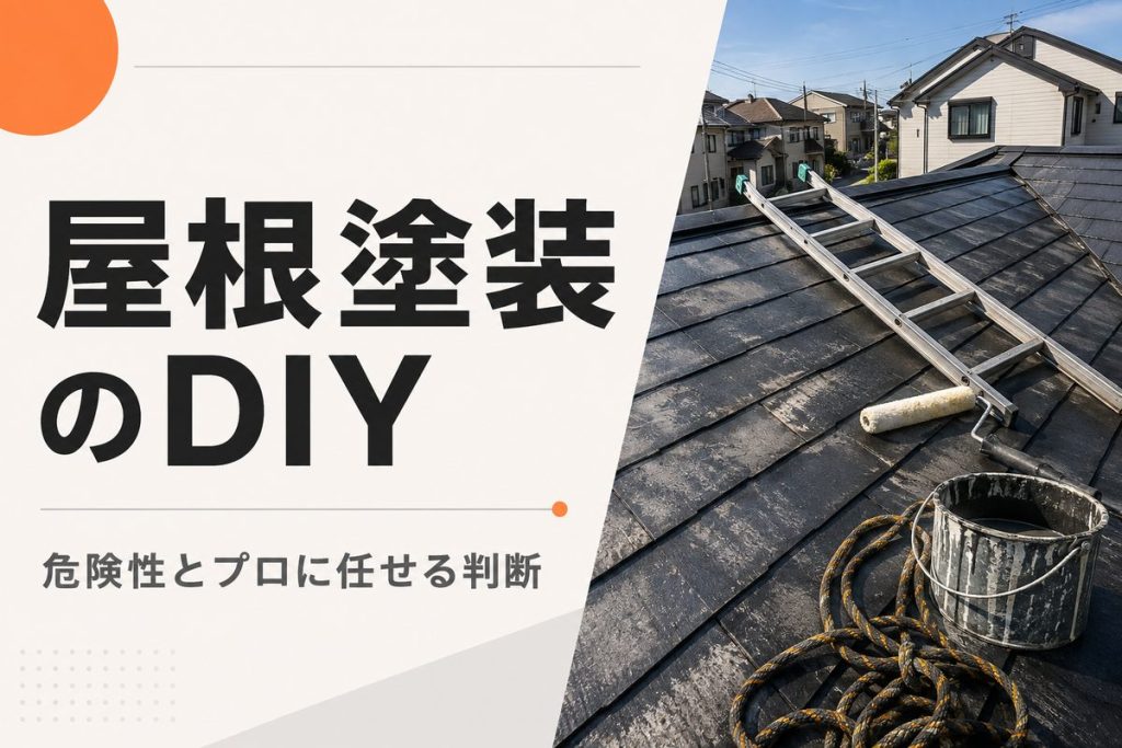 屋根塗装のDIYは危険？費用・手順とプロに任せる判断基準