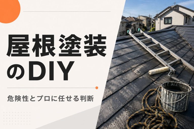 屋根塗装のDIYは危険？費用・手順とプロに任せる判断基準