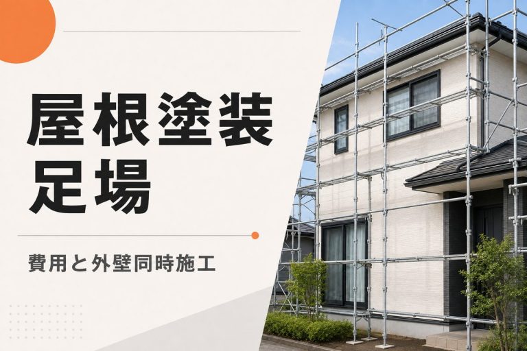 屋根塗装に足場は必要？費用相場と外壁同時施工の考え方