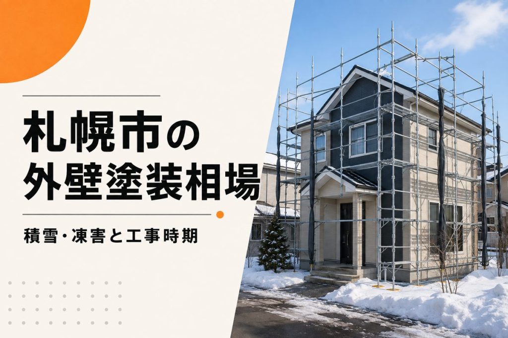 札幌市の外壁塗装相場｜積雪・凍害を踏まえた費用と施工時期