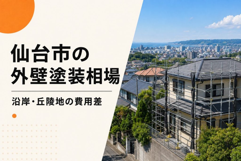 仙台市の外壁塗装相場｜寒暖差・沿岸環境で変わる費用