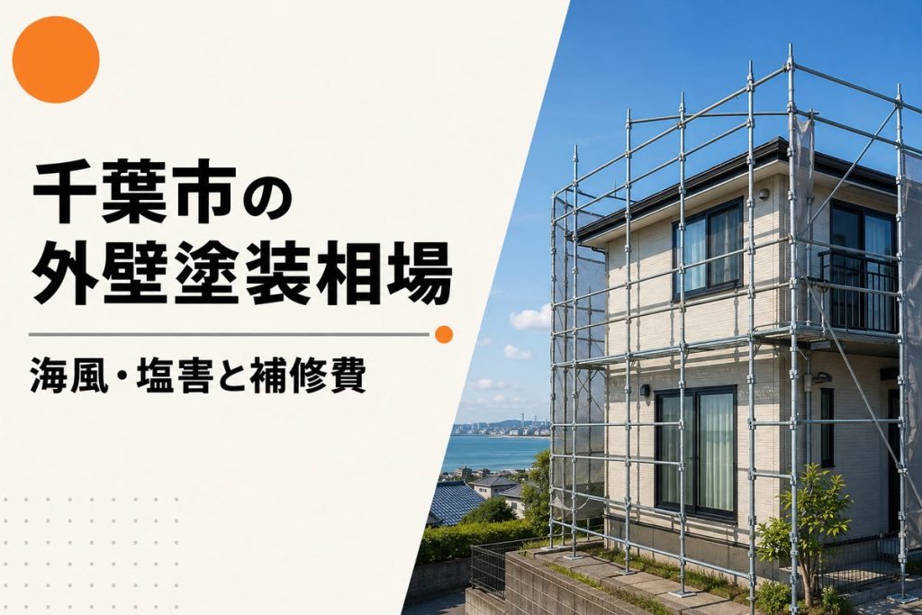 千葉市の外壁塗装相場｜海風・塩害を踏まえた費用と塗料選び