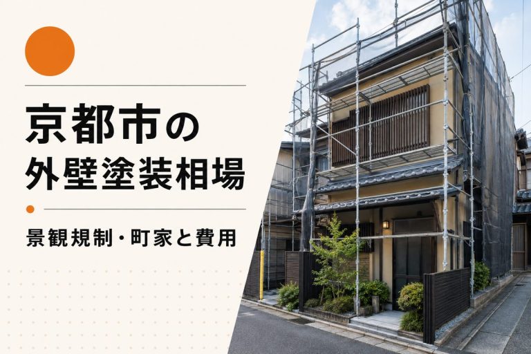 京都市の外壁塗装相場｜景観規制・狭小地を踏まえた費用