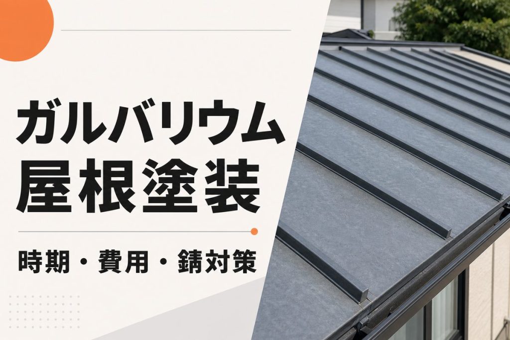 ガルバリウム鋼板屋根に塗装は必要？費用・時期・錆対策