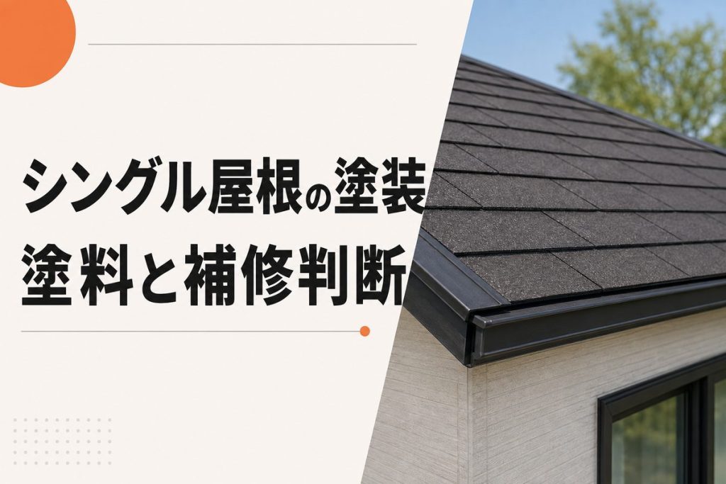 アスファルトシングル屋根の塗装｜塗料・費用・補修判断
