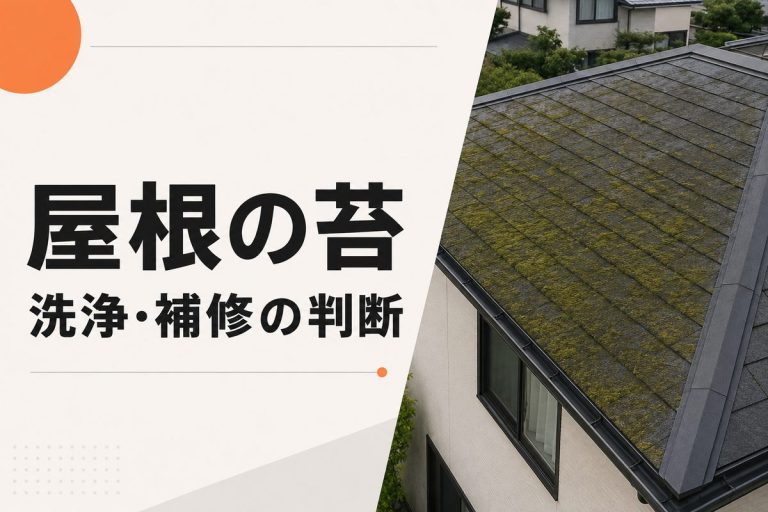 屋根の苔は塗装サイン？原因・洗浄・補修の判断